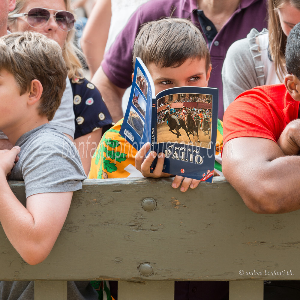 andrea bonfanti ph © jeune spectacteur au palio de Sienne