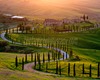 andrea bonfanti ph © Crete senesi, coucher de soleil a Chiusure (Sienne)